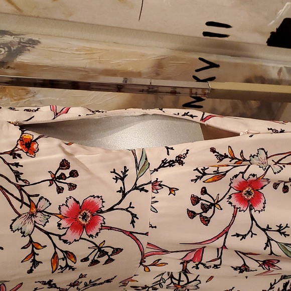 NWT Ecote Urban Outfitters Long Sleeve Floral Print Flowy Mini Dress Woman 10 - Picture 6 of 10